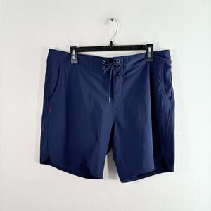 Rhone Swim Trunk Board Shorts 7” Men’s Size 35 Navy Blue